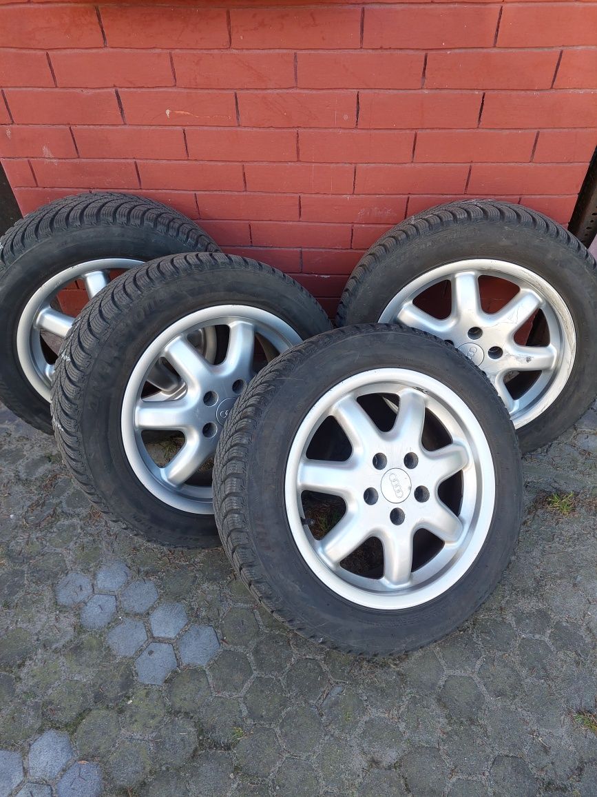 Alufelgi z oponami zimowymi audi vw