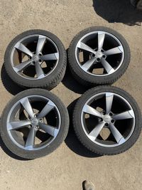 Диски r18 5*112 audi volkswagen andros резина michelin