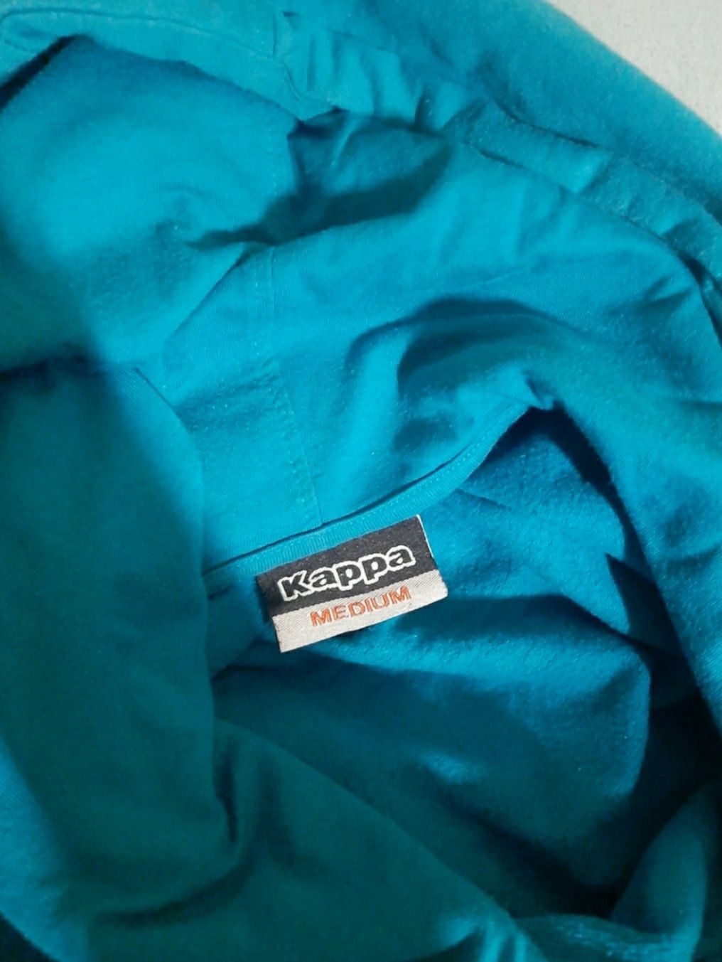 Bluza z kapturem KAPPA r. M, z nadrukiem medium vintage hoodie
