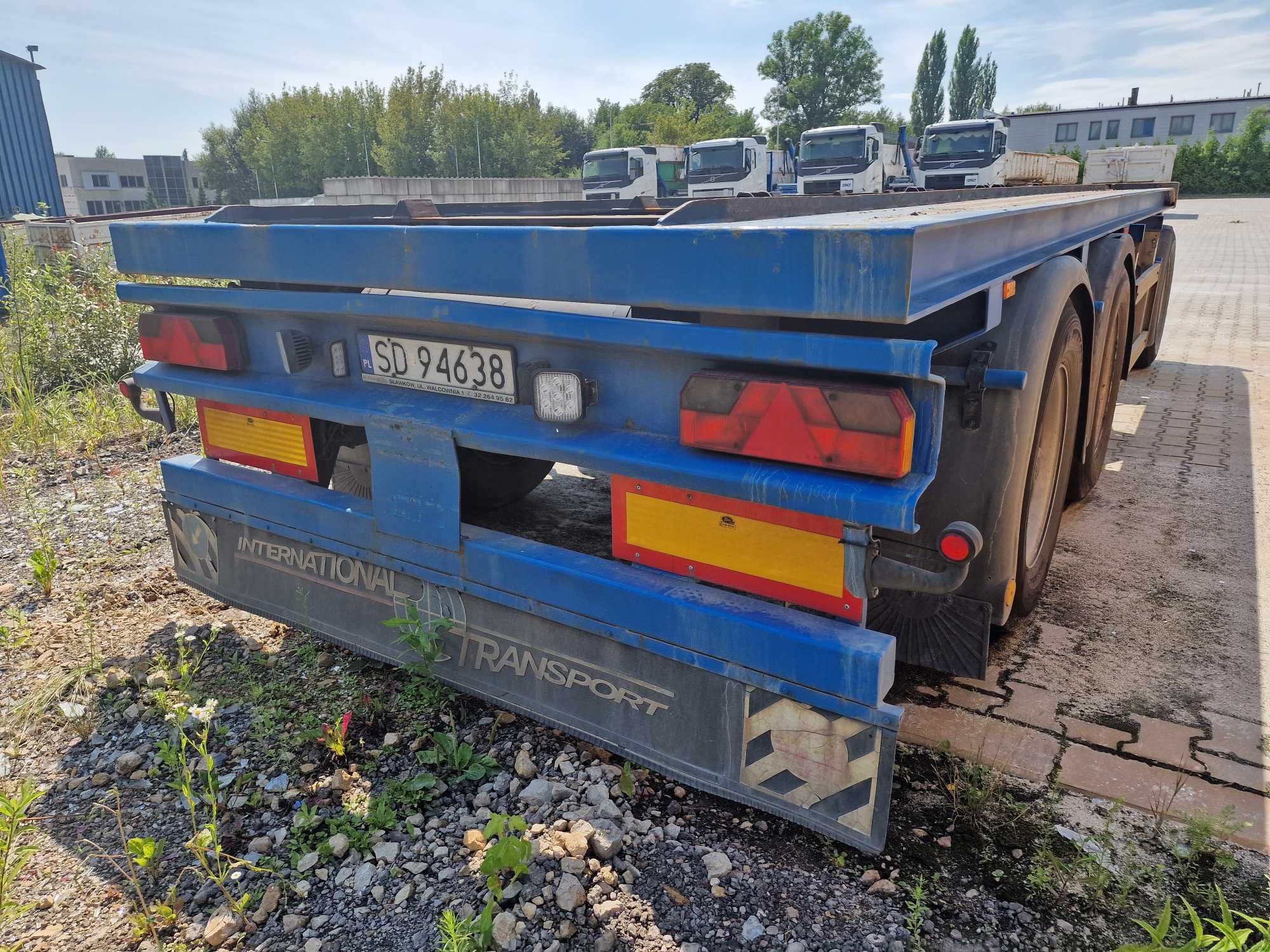 Przyczepa do kontenerów hakowych, hakowiec 2003r, zadbana, sprawna