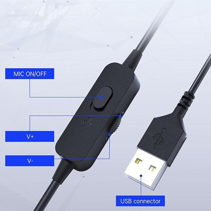 Syndesmos Słuchawki Usb Z Mikrofonem I Redukcją Szumów Do Pc Teams