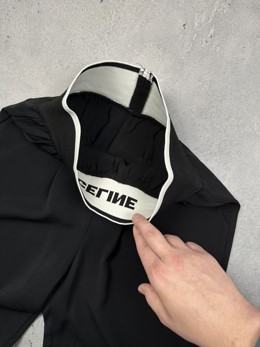 Luksusowe Spodnie Celine Z Szeroką Gumą z Logo