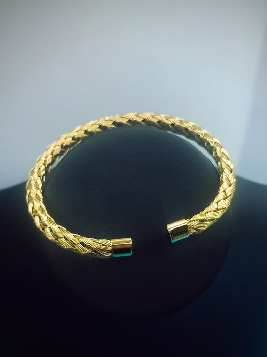 Pulseira Entrelaçada em Aço inoxidável