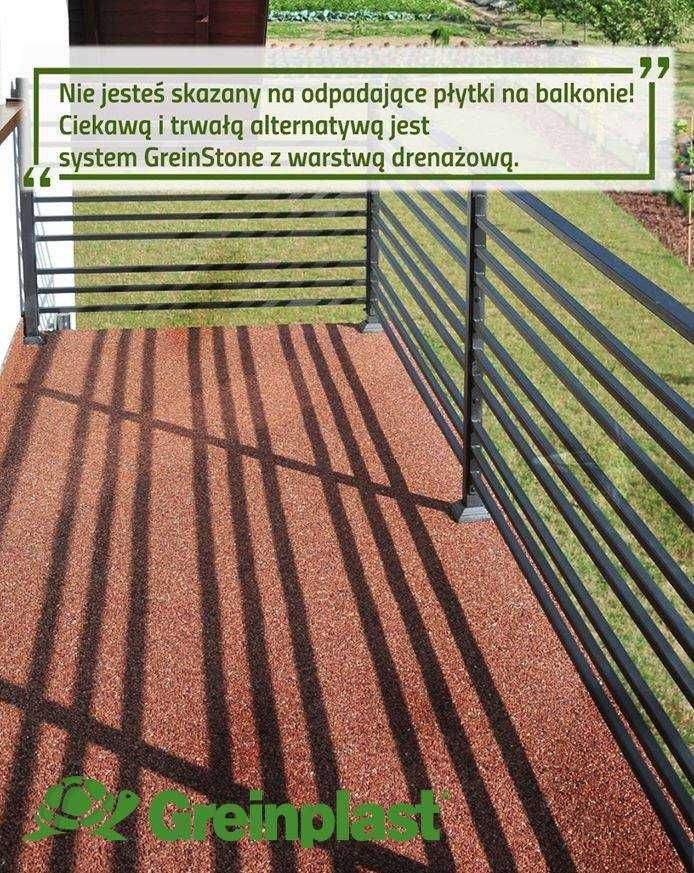 Kamienny Dywan Greinplast/Greinstone/Żywica na balkon,schody,taras.