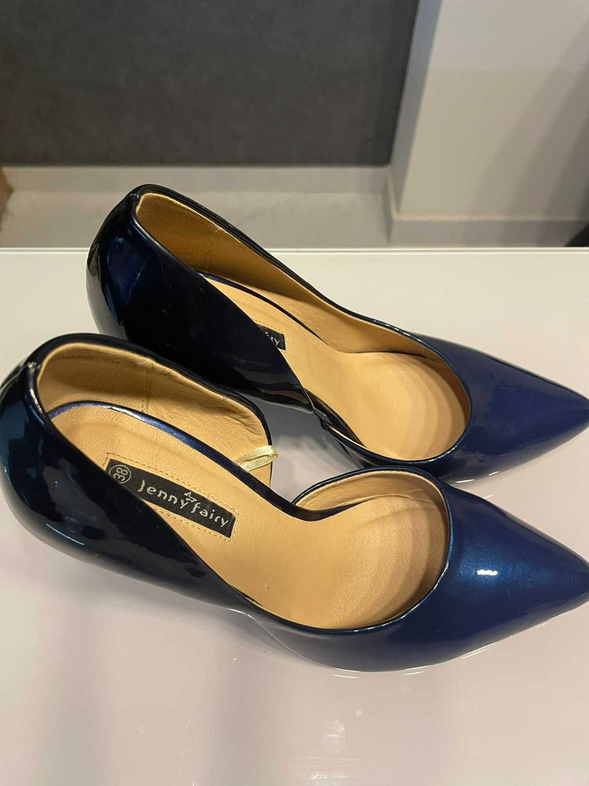 Туфлі жіночі , темно-сині , лакові Jenny Fairy .38 р.