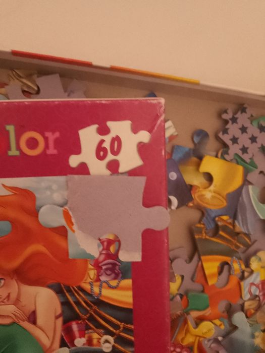 Puzzle Mała Syrenka 60 elementów kompletne