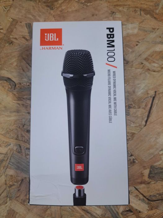 JBL PartyBox Microphone 100 (PBM100) — przewodowy mikrofon wokalny