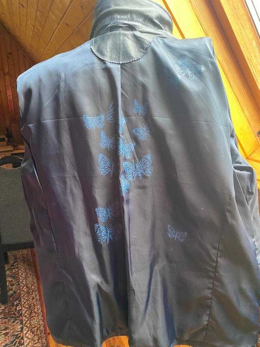 Cabrini kurtka skórzana -granat rozmiar 50