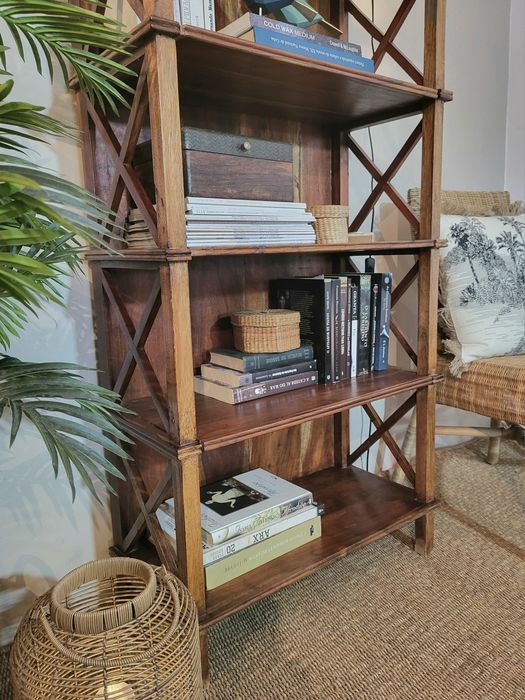 estante, livreiro, prateleiras, oriental, Arboretto, rustico