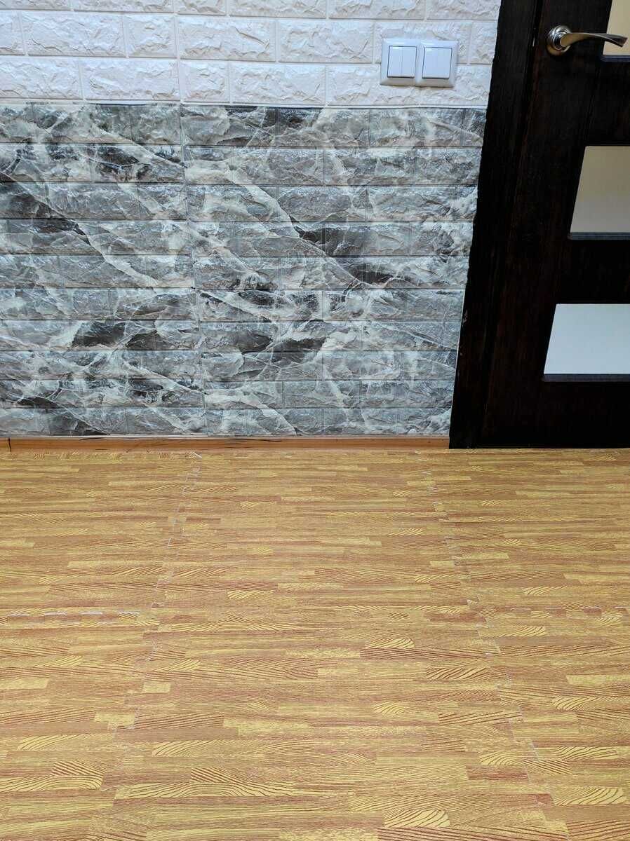 Підлога пазл, модульне підлогове покриття 60х60х1 см, 100х100х2 см