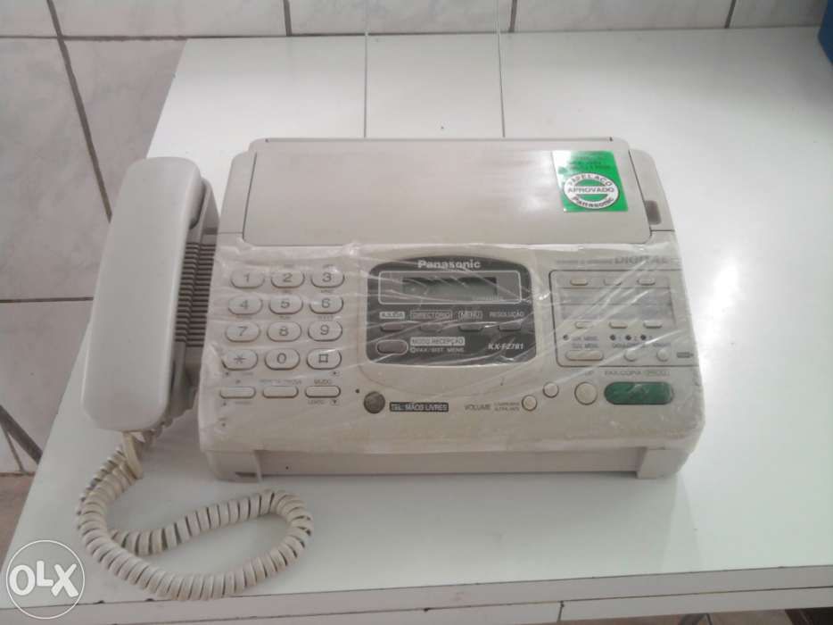 Telefone/fax usado mas em bom estado