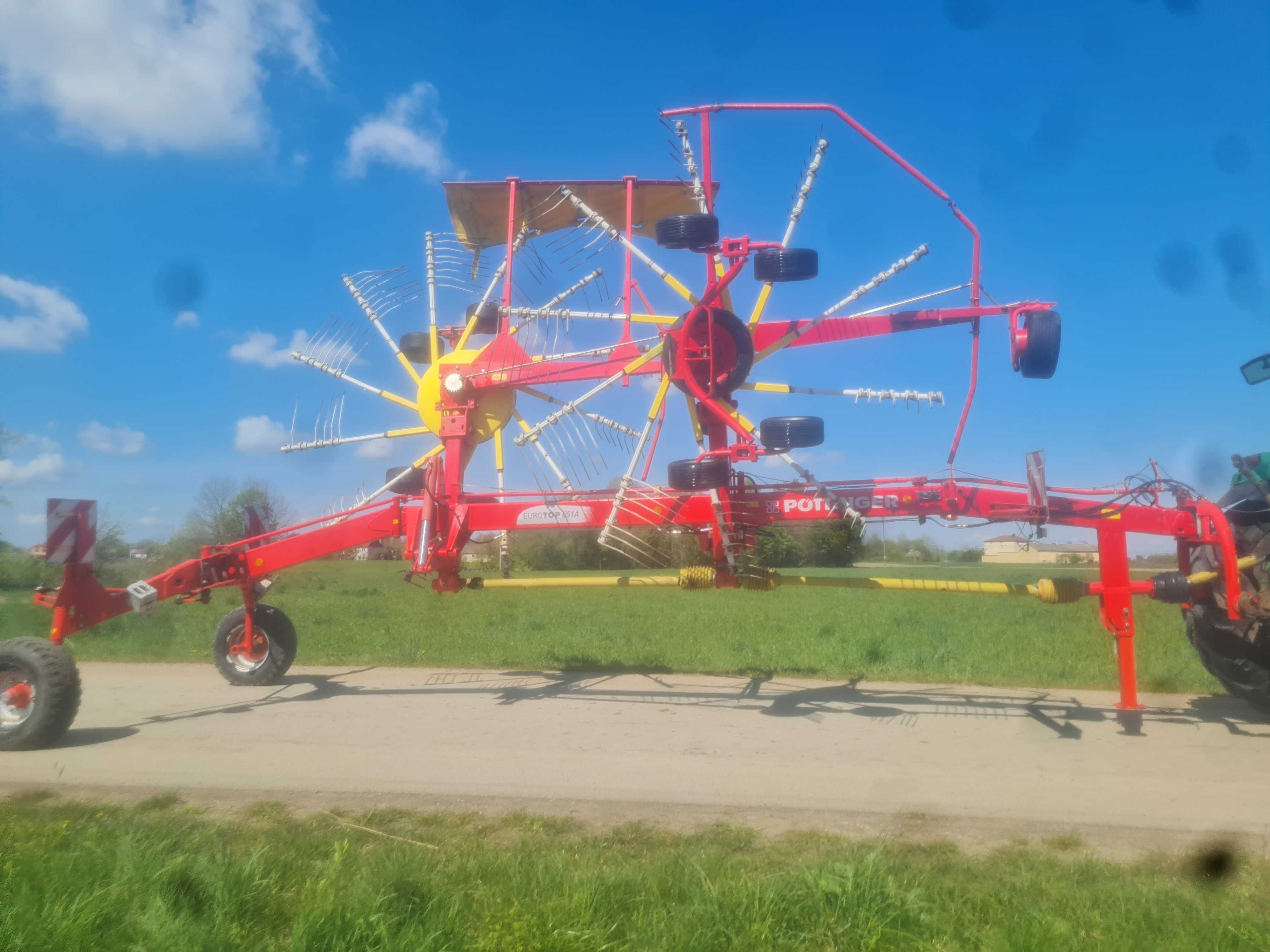 Zgrabiarka Dwukaruzelowa Pottinger EuroTop 651a Multitast swadro liner