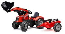 Traktor Massey Ferguson S8740 z napędem na pedały i przyczepą