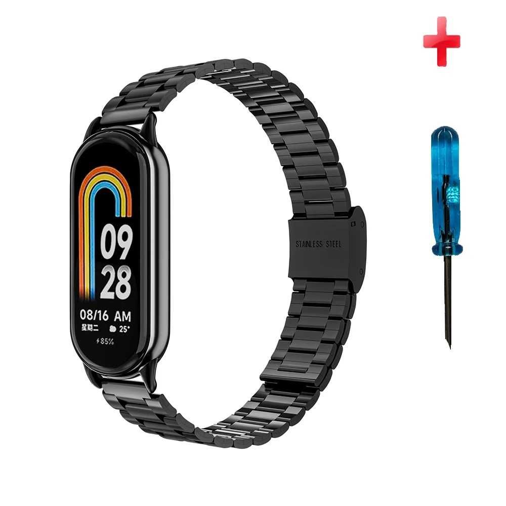 Ремінець металевий для фітнес-браслету Xiaomi Mi Band 8 і 9