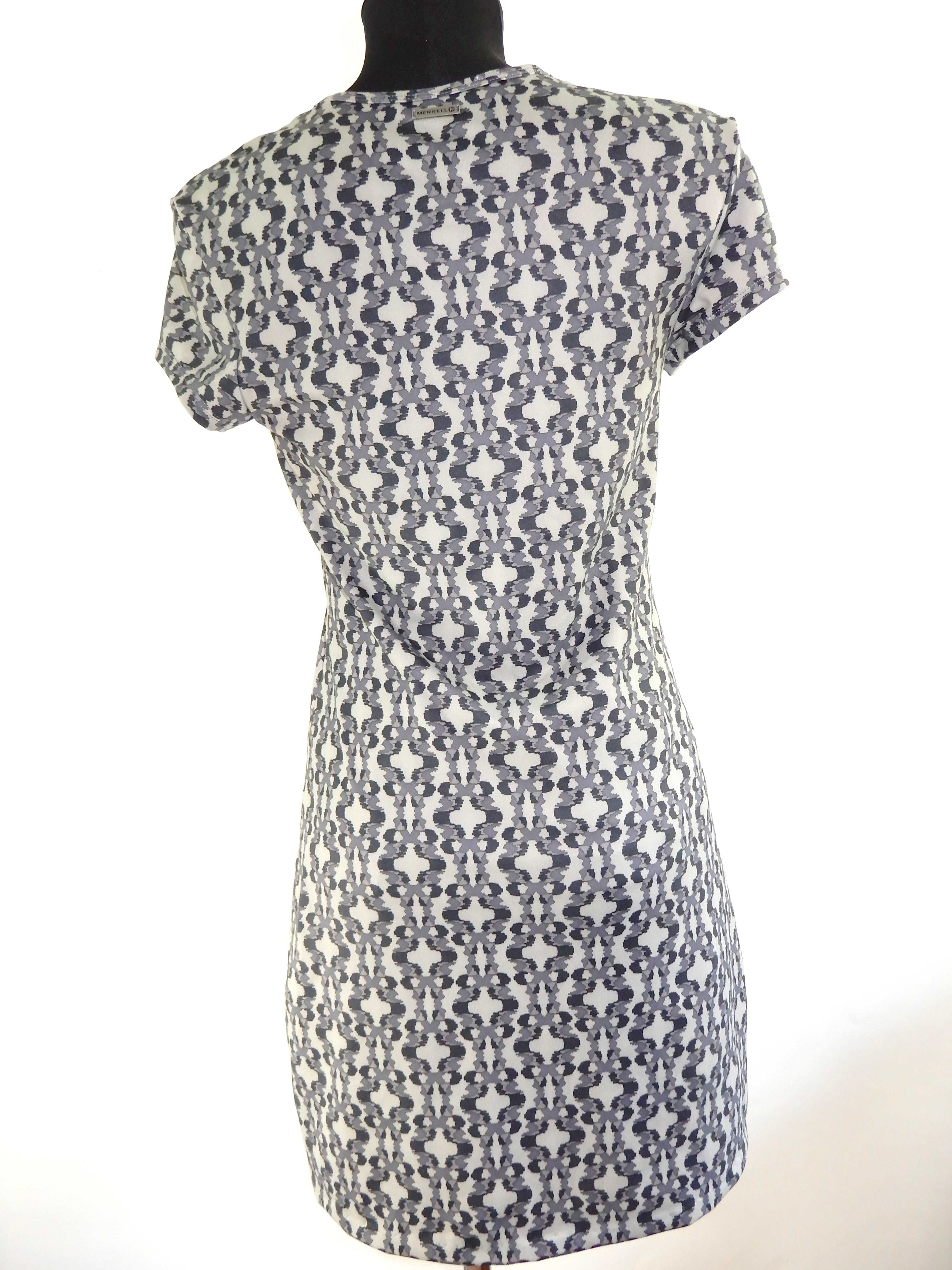 Sukienka przed kolano wzór print Merrell UPF30 XS