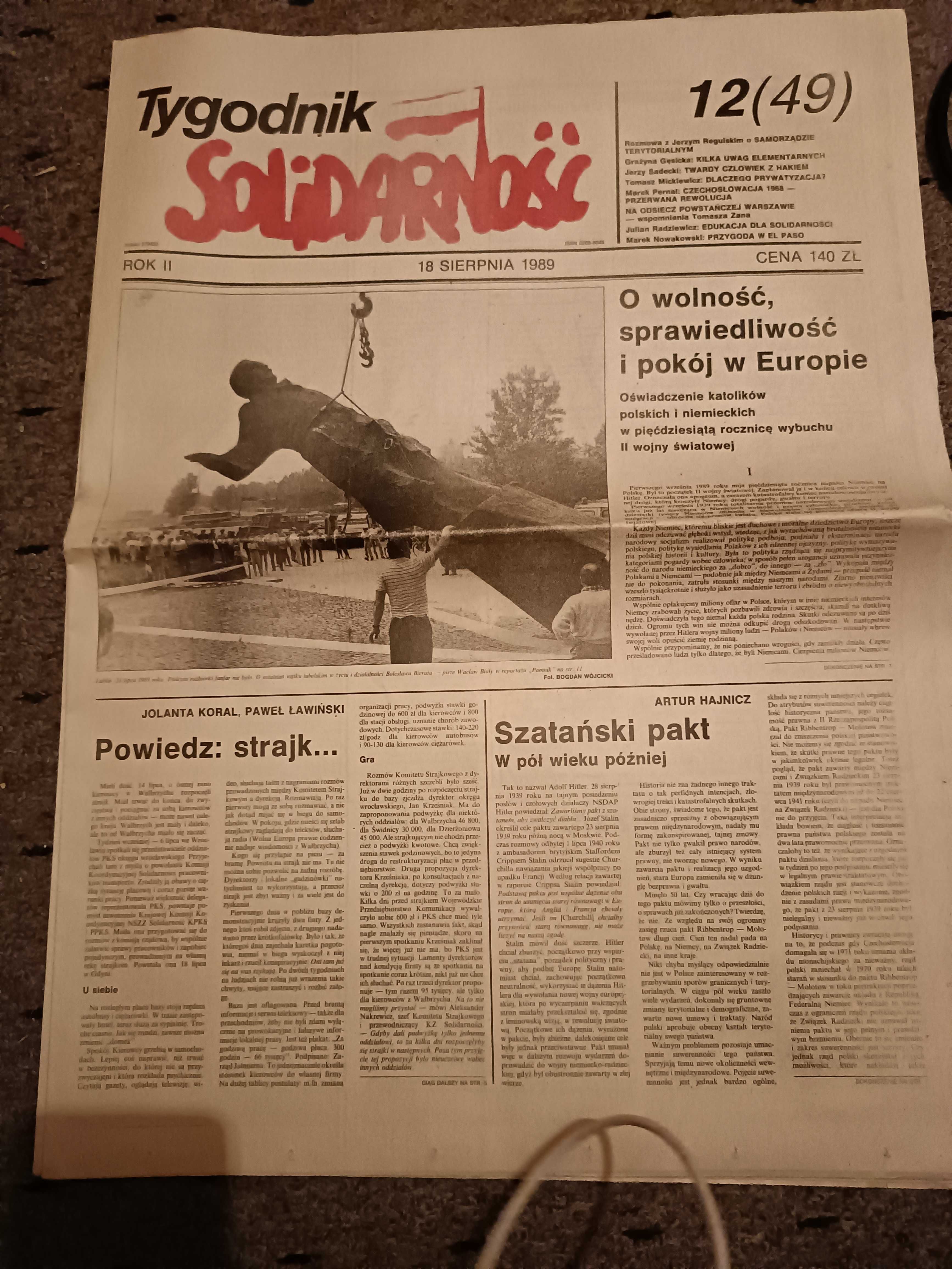 Gazety solidarność