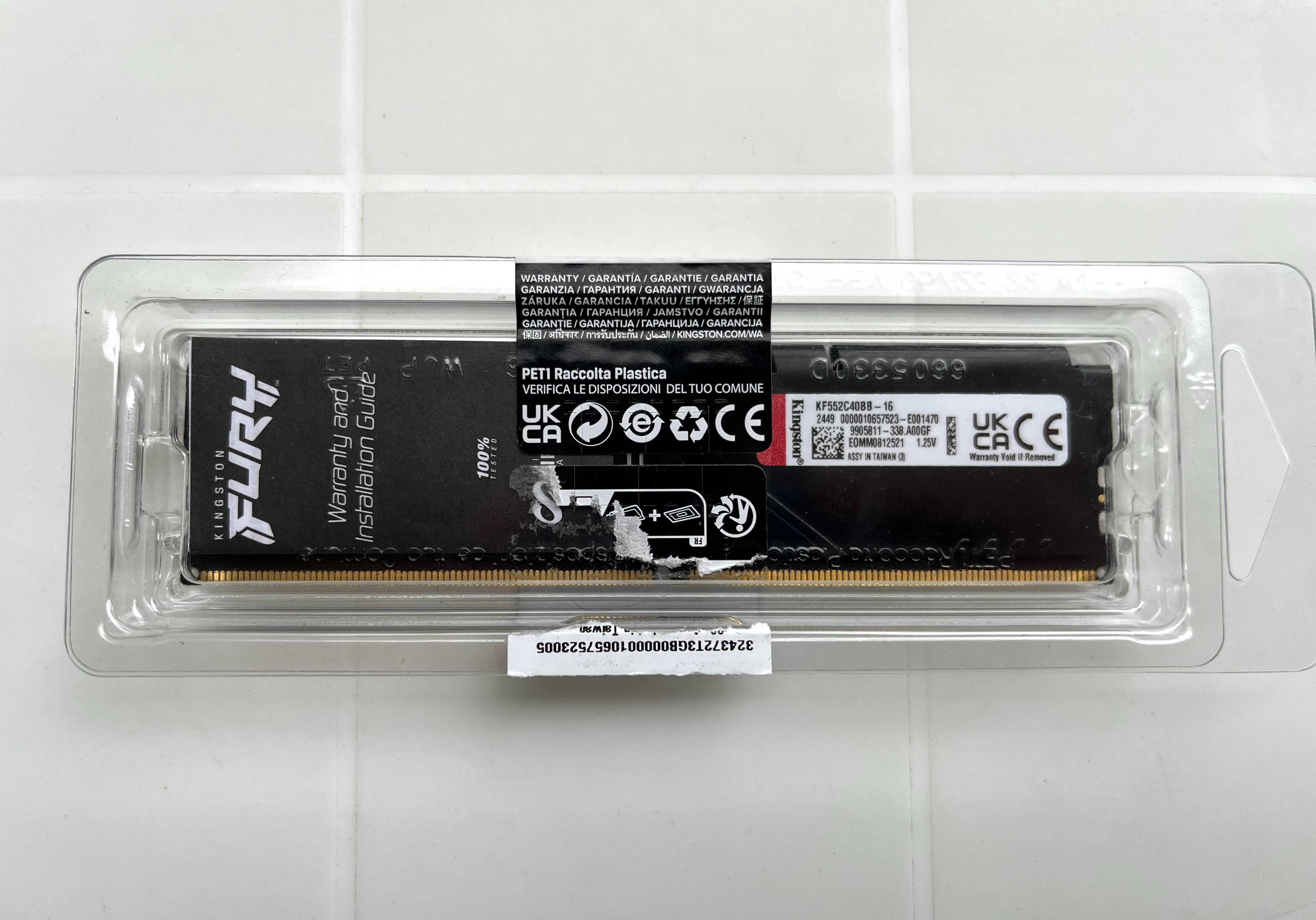 Pamięć RAM Kingston Fury 16GB DDR5 5200 MT/s CL40