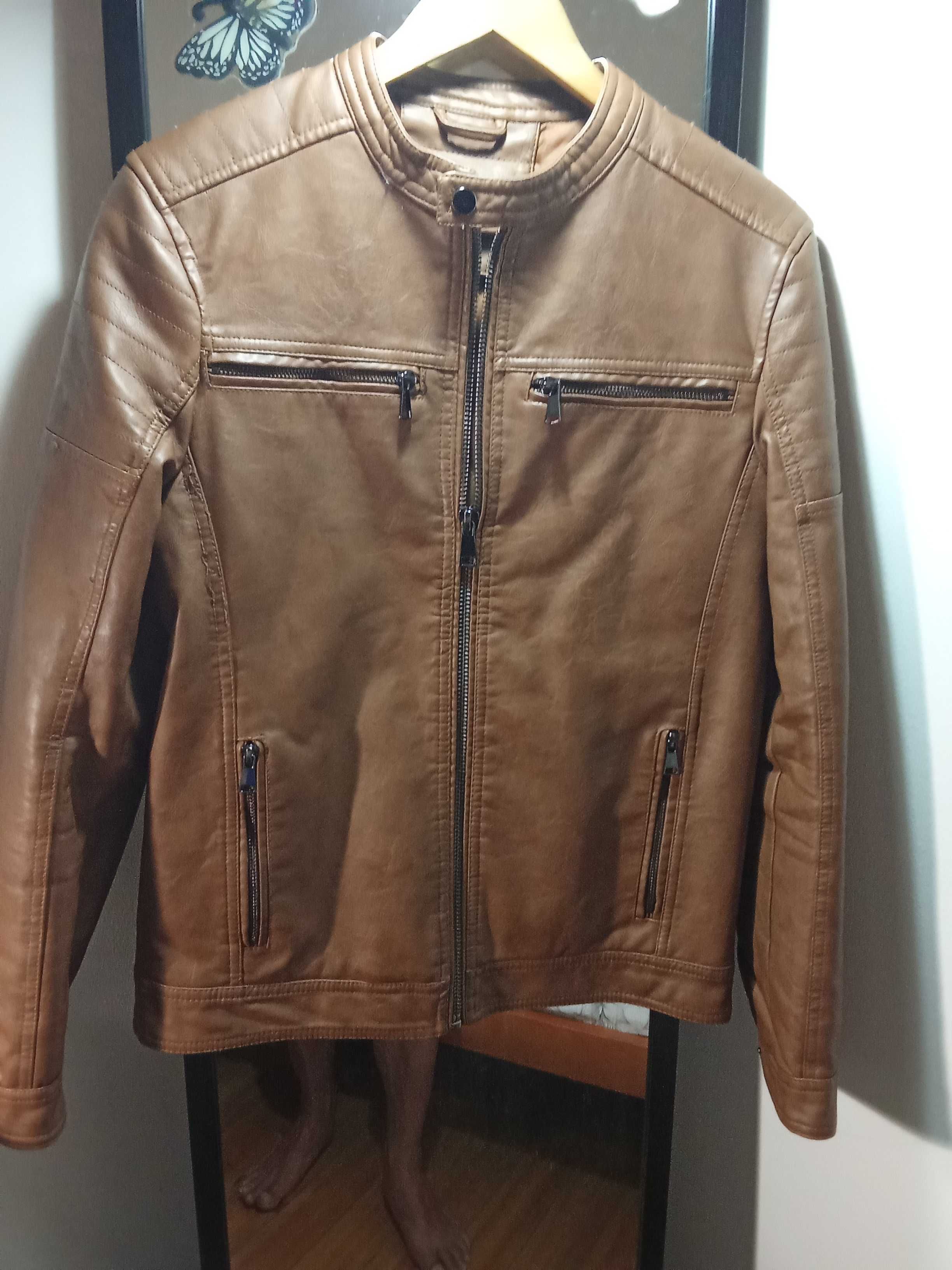 Roupa Homem Blusão de pele