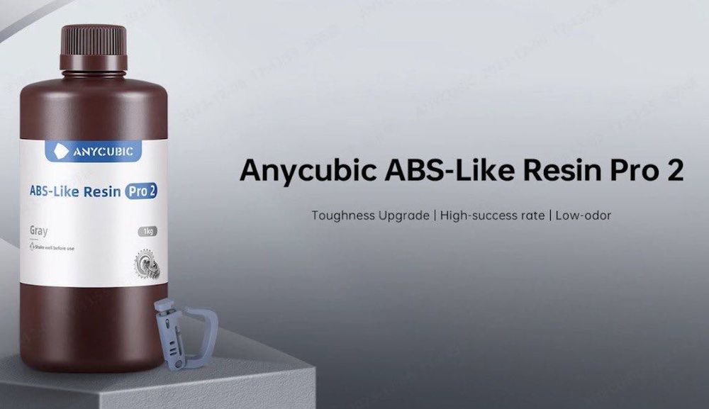 AБС смола про Anycubic ABS-Like Resin Pro 2 Сіра (Gray) серый