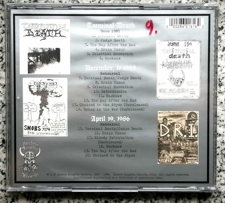 Cd de Terminal Death (novo selado)