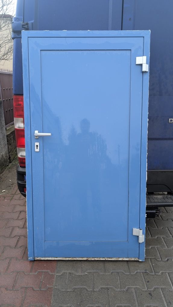 KR HAUS drzwi 99x187 zewnętrzne alu ciepłe używane okna DRZWI POZNAŃ
