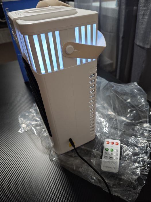 Портативний охолоджуючий вентилятор CoolingFan AB-1 з підсвіткою та пу