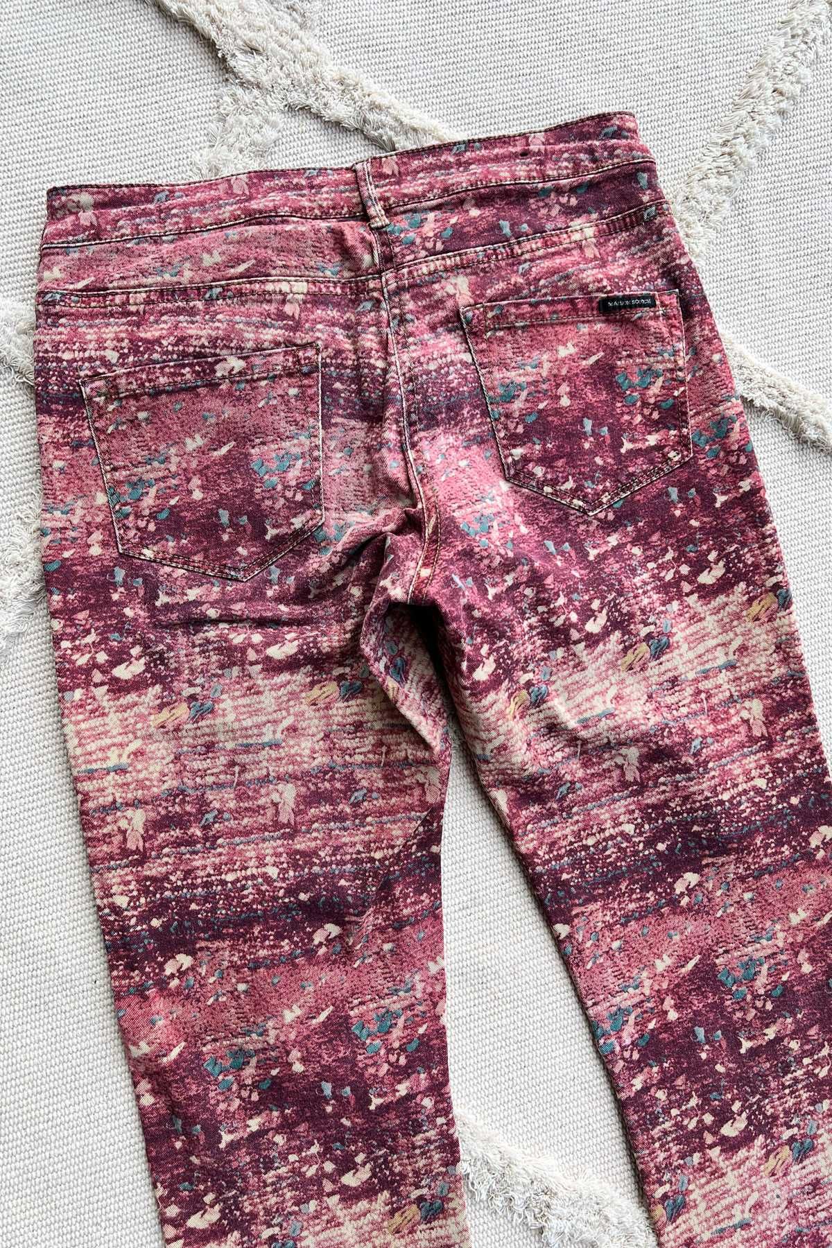 Scotch&Soda Maison kolorowe spodnie rurki etno hippie boho W28 L32 S