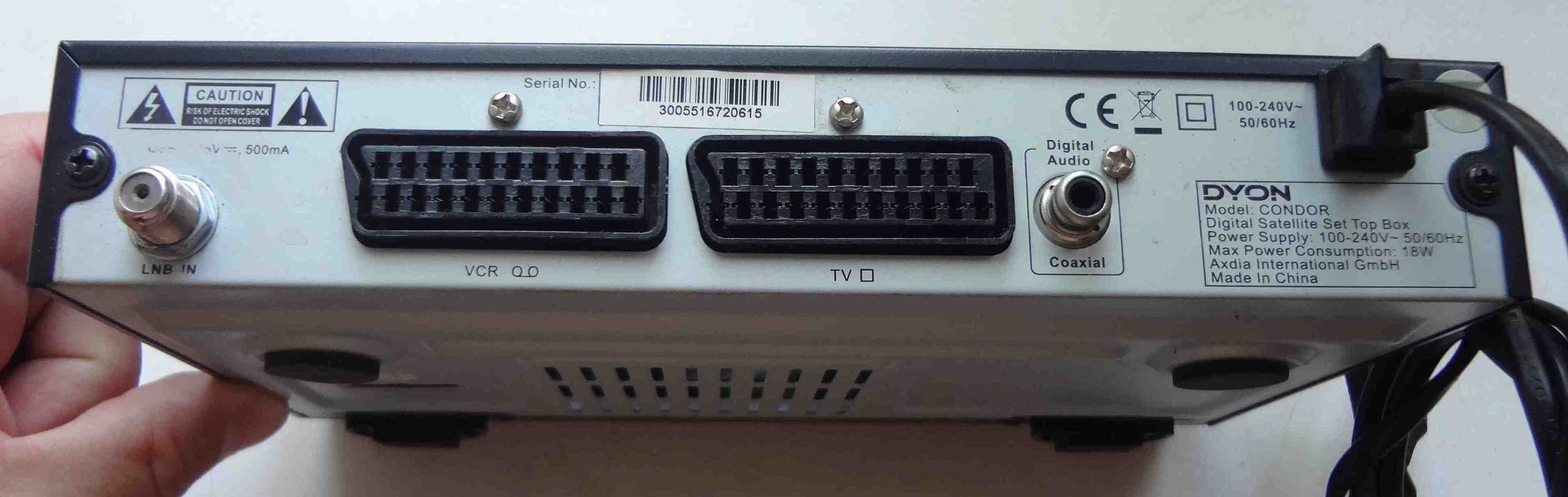 Ресивер DYON-CONDOR Satellite Receiver DVB-S