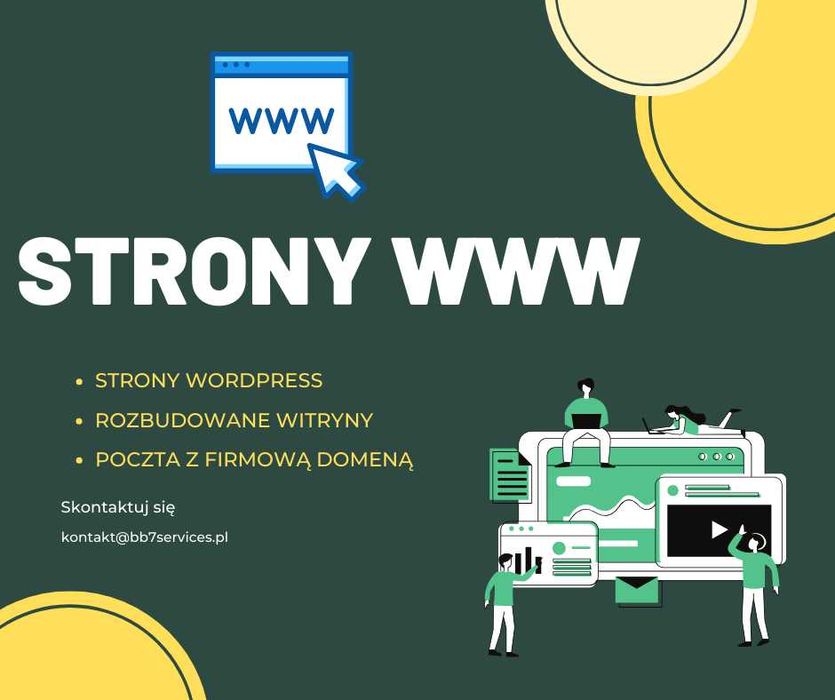 Responsywne strony www, poczta z firmową domeną
