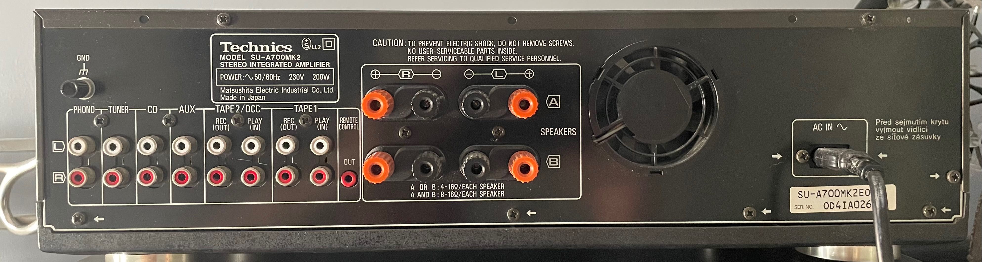 Technics SU-A700 MK2 w realizacji