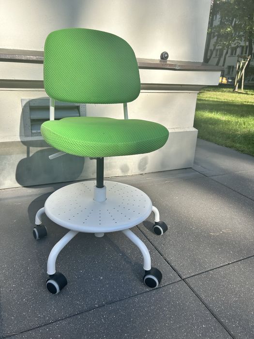 Dziecięce krzesło biurowe, Ikea , VIMUND turkusowy
