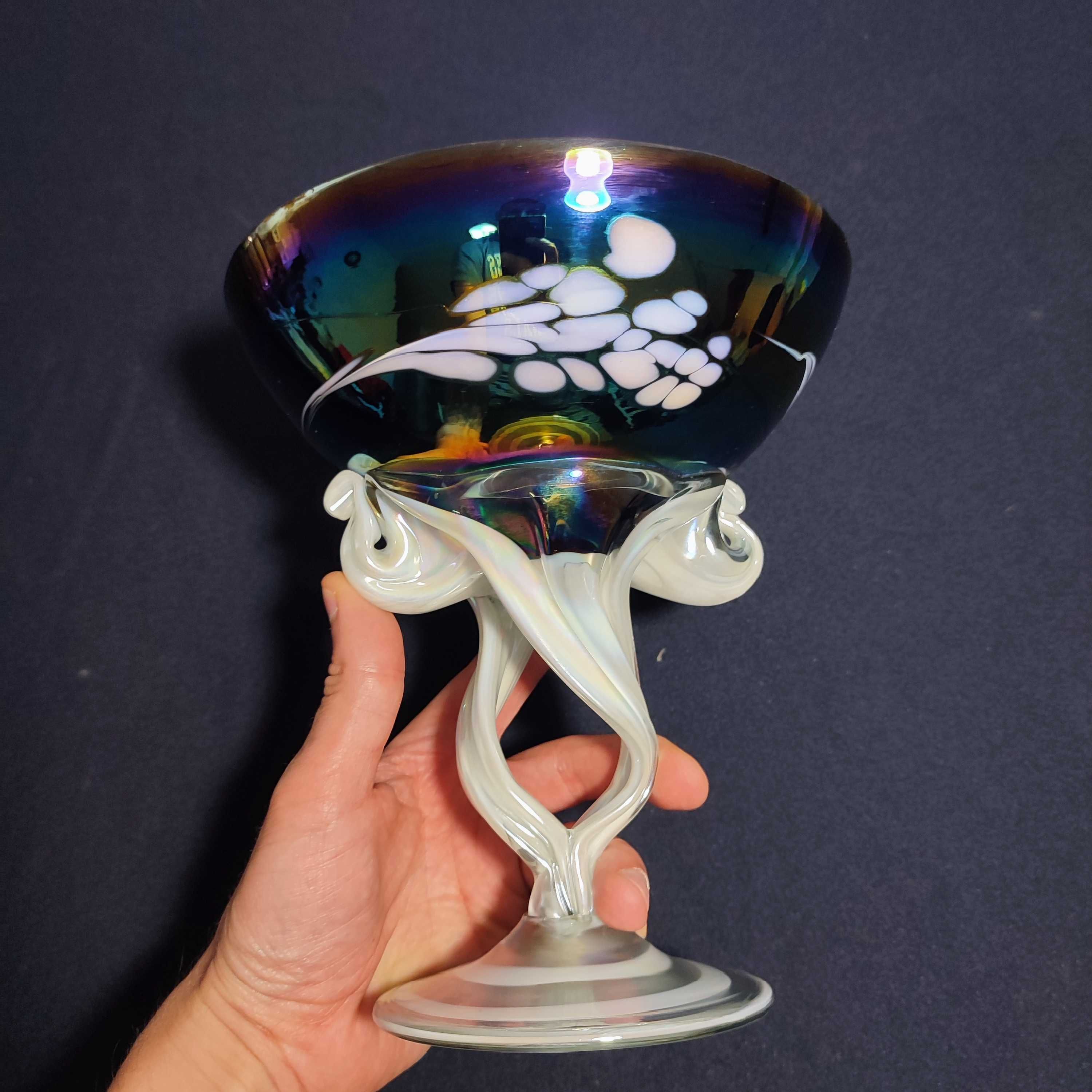 Puchar - wazon - patera szklana Murano, bardzo piękny i rzadki