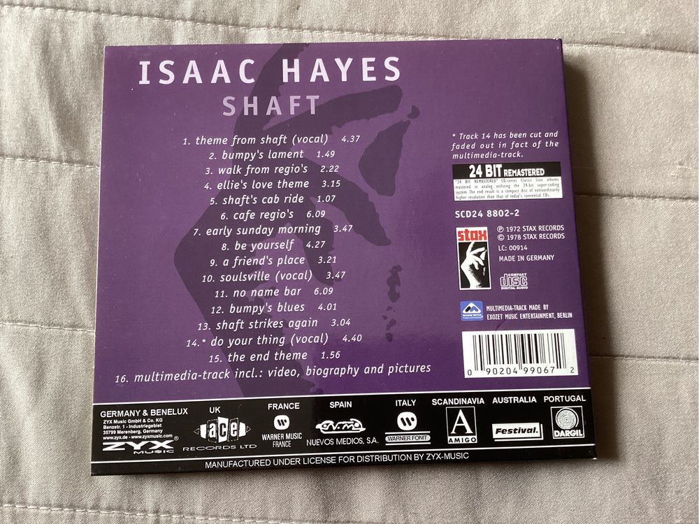 CD Shaft Isaac Hayes Banda Sonora Funk Soul