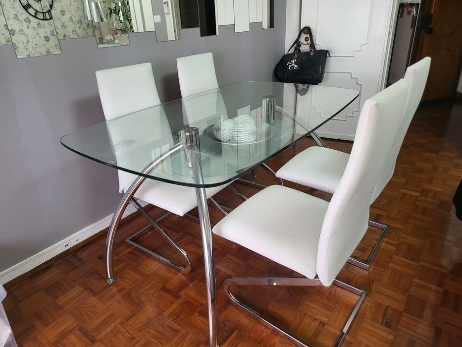 Mesa jantar vidro