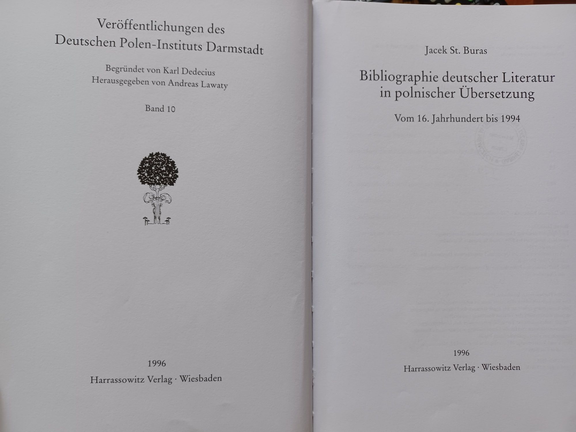 Bibliographie deutscher Literatur in polnischer Ubersetzung