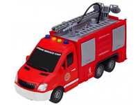 Пожарная машина игрушка JS140, на батарейках, 1:16, свет, звук