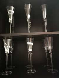 12 copos de champanhe - flute - nunca usados