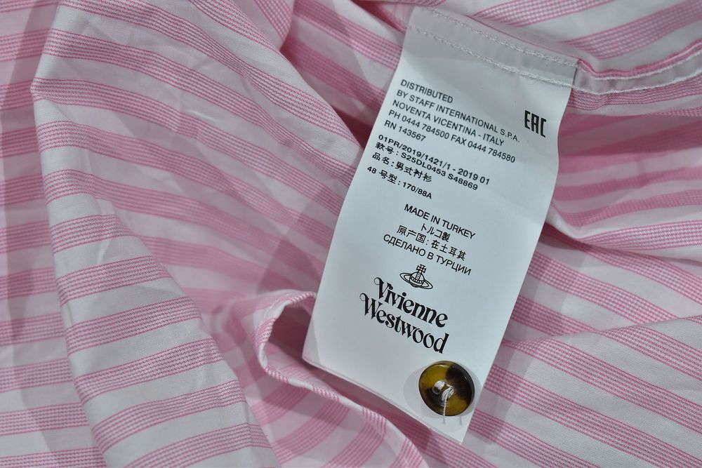 Vivienne Westwood Koszula Męska W Paski / 48