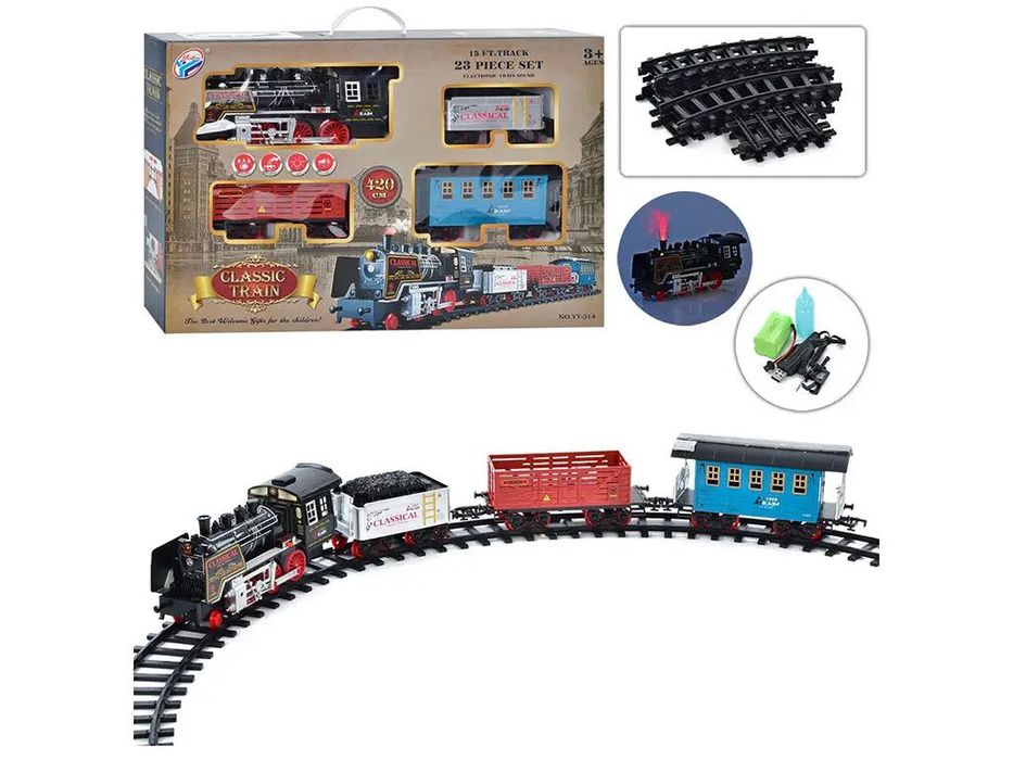 ХІТ‼️ Залізниця YY-514 — класичний поїзд зі світлом і димом