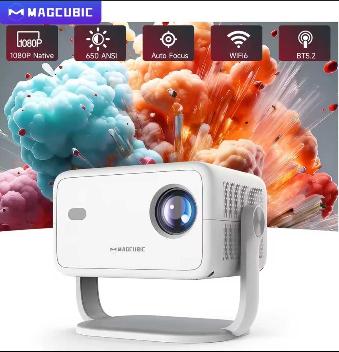 Magcubic L018/проектор/Native1080P/650ANSI/4K/Android11/Wi-Fi6 BT5.2