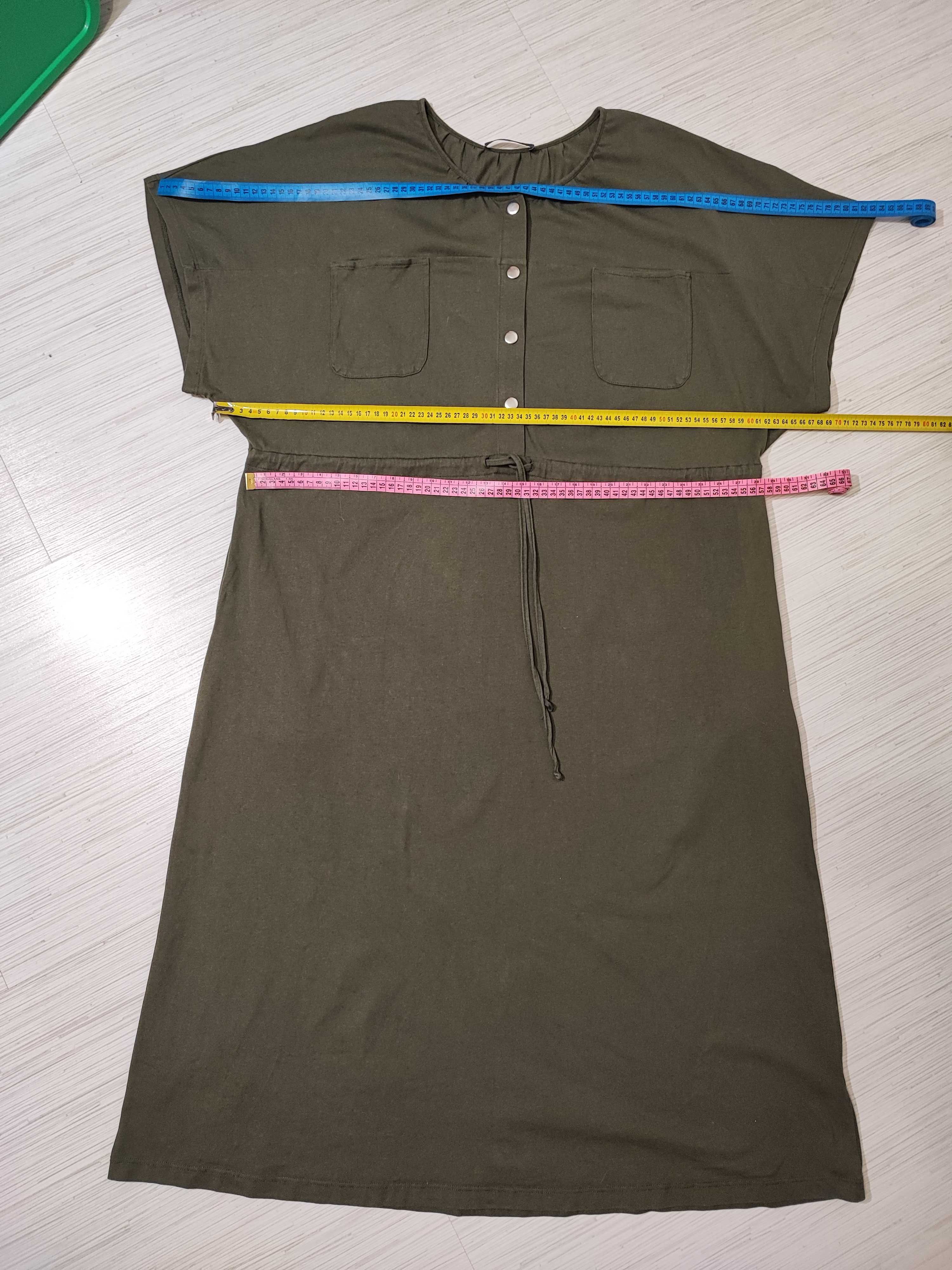 Сукня M&S 16р XL плаття міді довга хакі