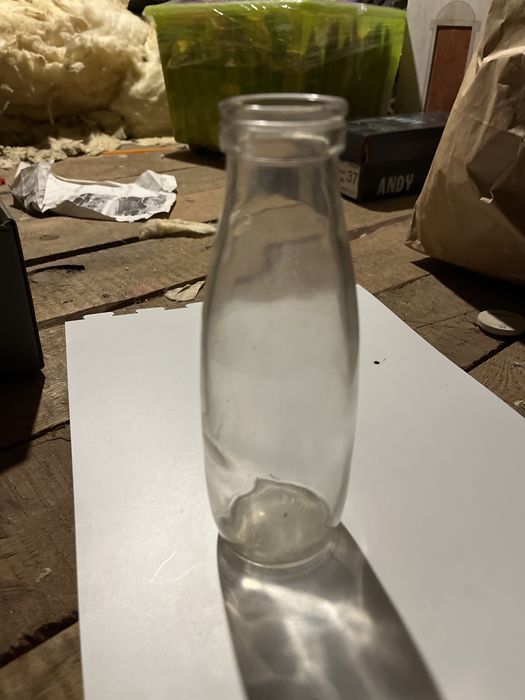 Stara butelka po mleku PRL