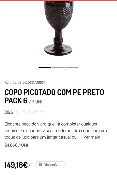 Conjunto de copos de vidro picotados