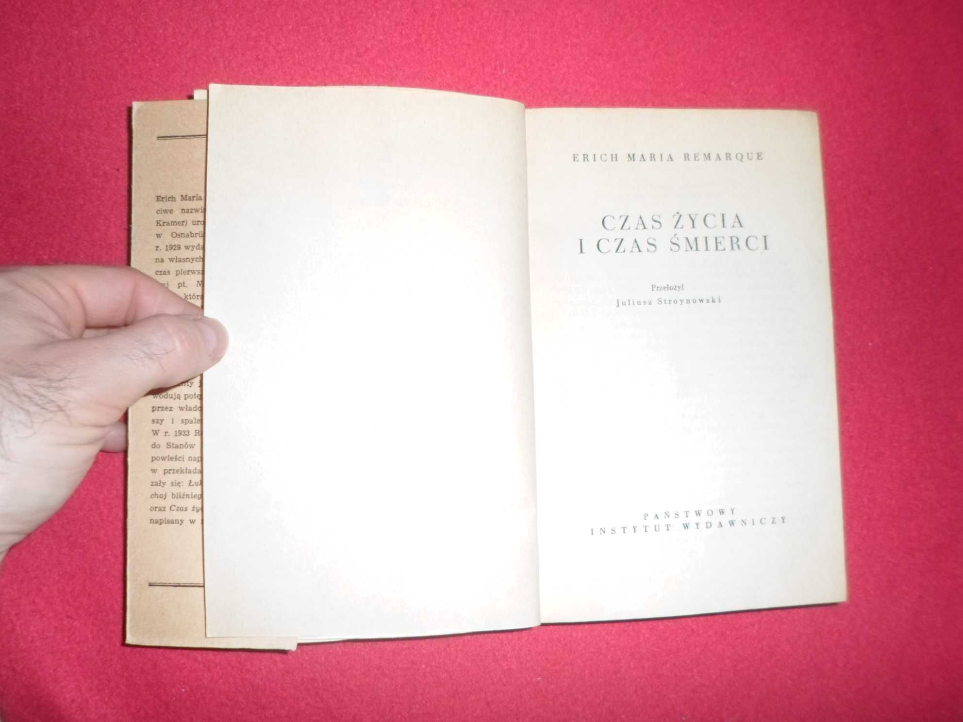 Erich Maria Remarque - Czas życia i czas śmierci [1960]