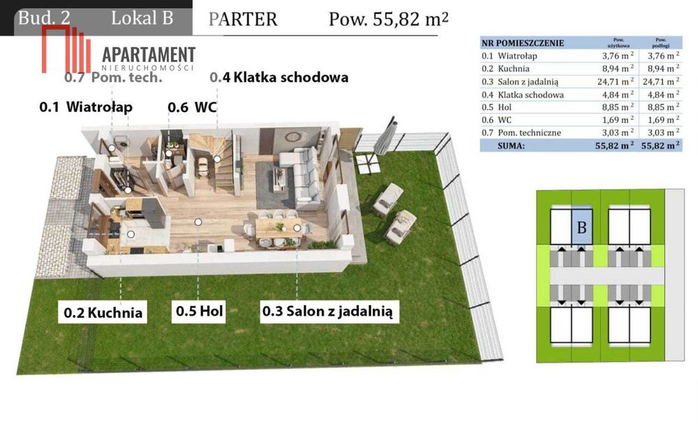 Kameralne osiedle – 8 domów z ogródkami i 2 m.p.