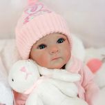 Lalka W Stylu Reborn Cała Gumowa Dziewczynka