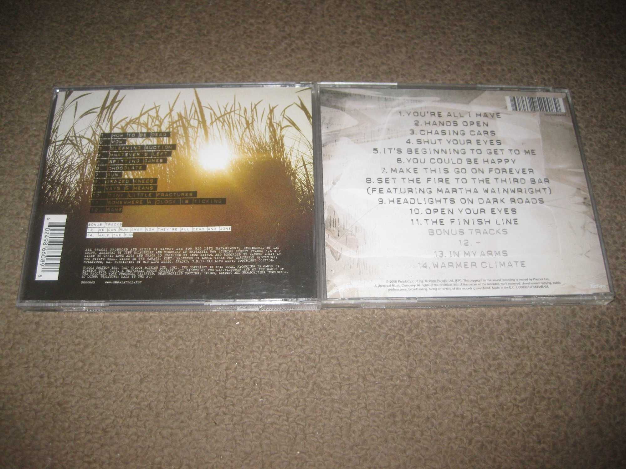 2 CDs dos "Snow Patrol"