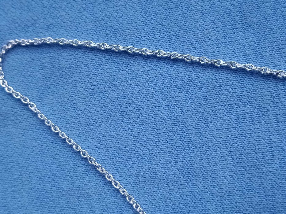 Delikatny łańcuszek 50 cm Srebro 925 Splot ankier Naszyjnik