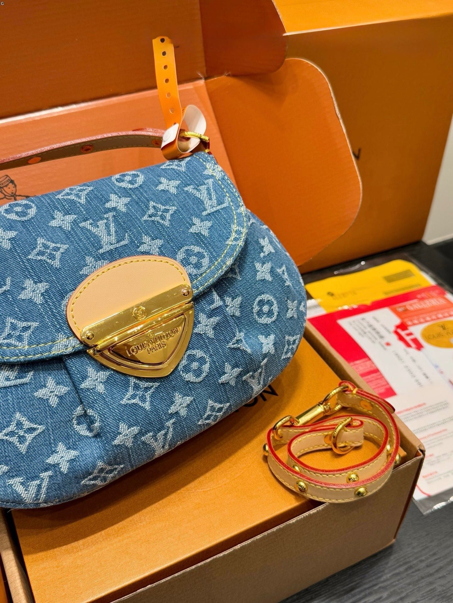 Torebka LV Louis Vuitton Denim Baggy PM