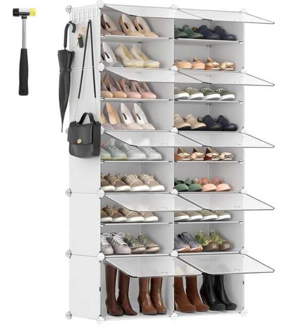 Szafka na buty Songmics 30 x 40 x 30 cm biały